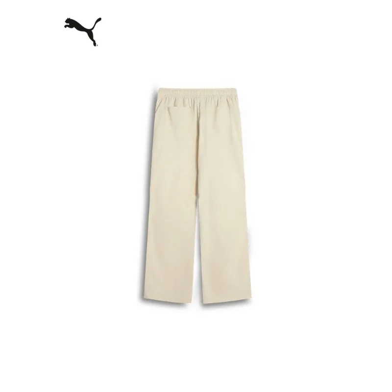 PUMA Sports and Leisure Straight Trousers Women's Outdoor Windproof and Water-repellent Drawstring Trousers 633646-01