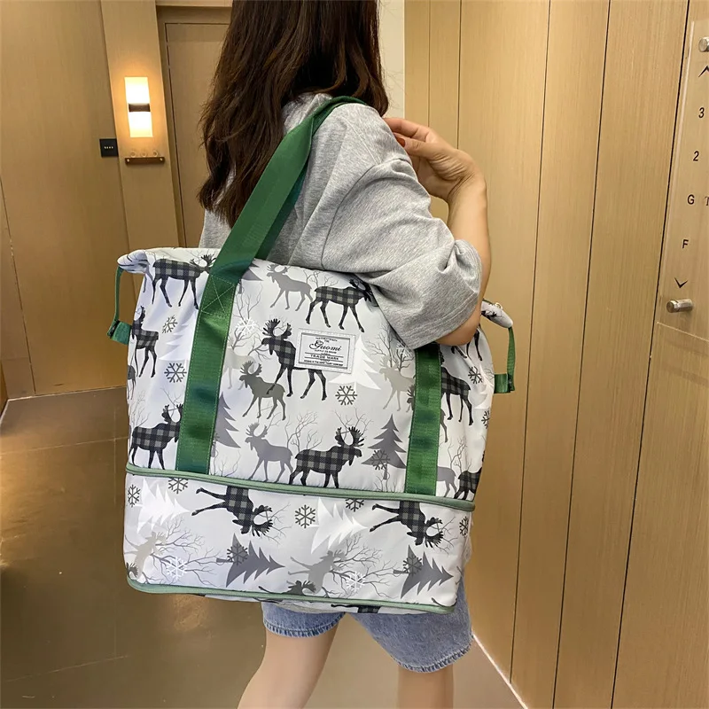 Large Capacity Travel Bag Wet Dry Separation Waterproof Female Carry On Luggage Tote Handbag Bag Men Women Sport Shoulder Bag