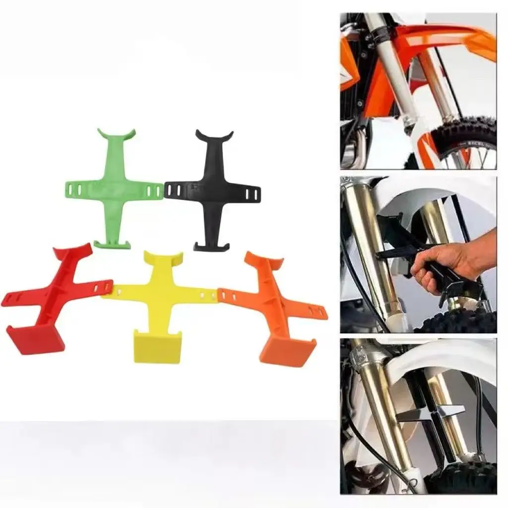 Motorcycle Front Shock Absorber Support Plastic Protective Cover Fork Mounting Plate for 50CC-500CC ENDURO MX Dirt Bikes