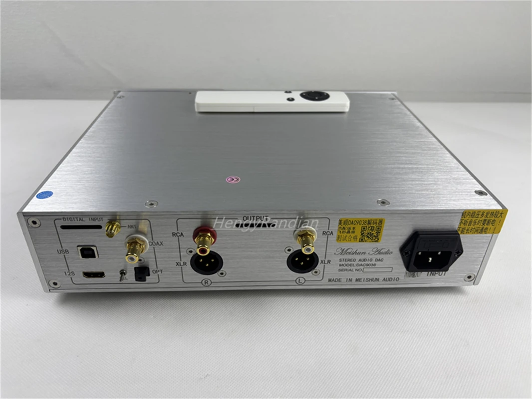 Decodificatore HiFi DAC 9038 Dual Core ES9038PRO, fibra coassiale I2S, oscillatore a cristallo Bluetooth USB QCC5125.1 NOS IV 100 MHz