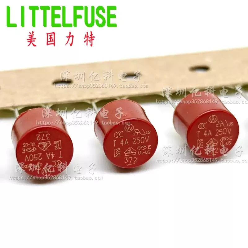 T4A 250V imported American Lite 372 circular fuse tube TR5 delayed slow melting 3721400001
