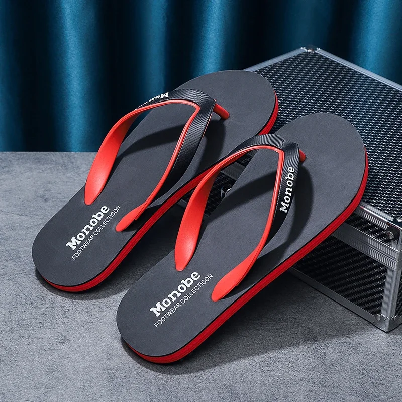 Men Quick Drying Flip Flops Lightweight Male Casual Sandals Comfortable Bathroom Water Shoes Boy Slippers Swimming Pool Slides