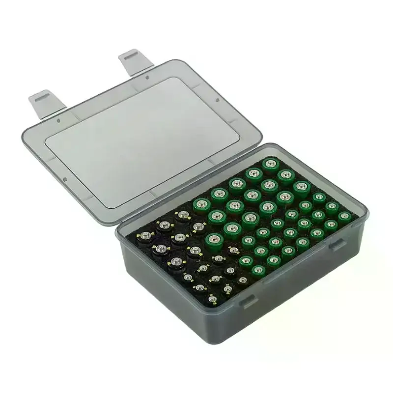 Storage Organizer Holder Holds 54 AA AAA Batteries, Battery Box Case Garage Container,Home Drawer Organization Dispenser Batter