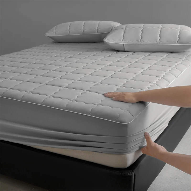 

Bonenjoy 1 шт. мягкий наматрасник водонепроницаемое покрывало однотонное постельное белье высокого качества покрывало 침대 커버 (без наволочки)