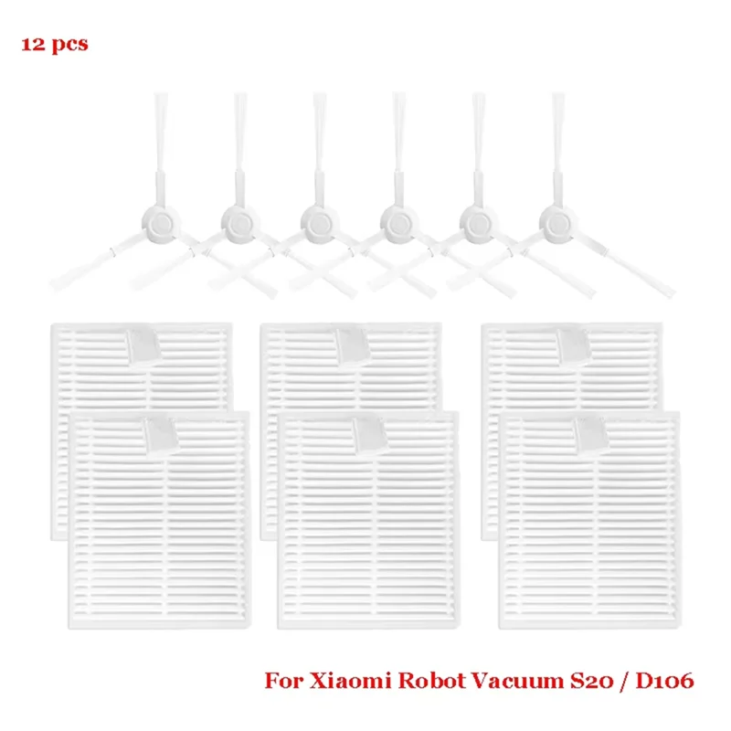 ABRG-Xiaomi 로봇 진공 S20 / D106 부품 Xiaomi D106 부품 진공 청소기 사이드 브러쉬