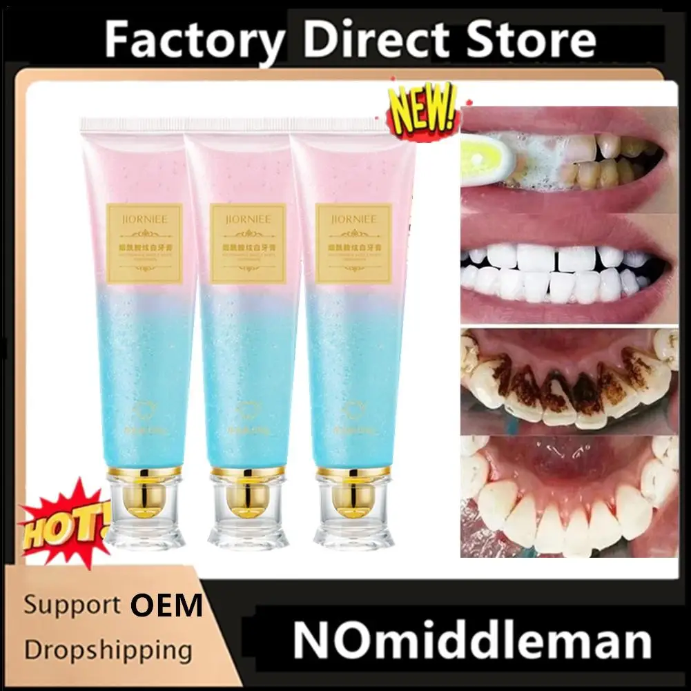 1-3Pcs Niacinamide Whitening Toothpaste Helping To Oral Care Bad Breaths Stains Removing Reduces Plaque Toothpaste For Women Men