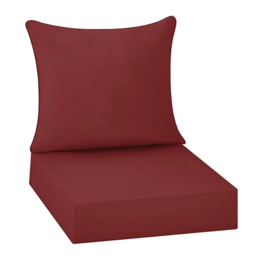 ® Outdoor Seat Cushions 24 X 24 X 5.75 Inch Waterproof and Fade Resistant Patio Furniture Replacement Cushions with Removable C