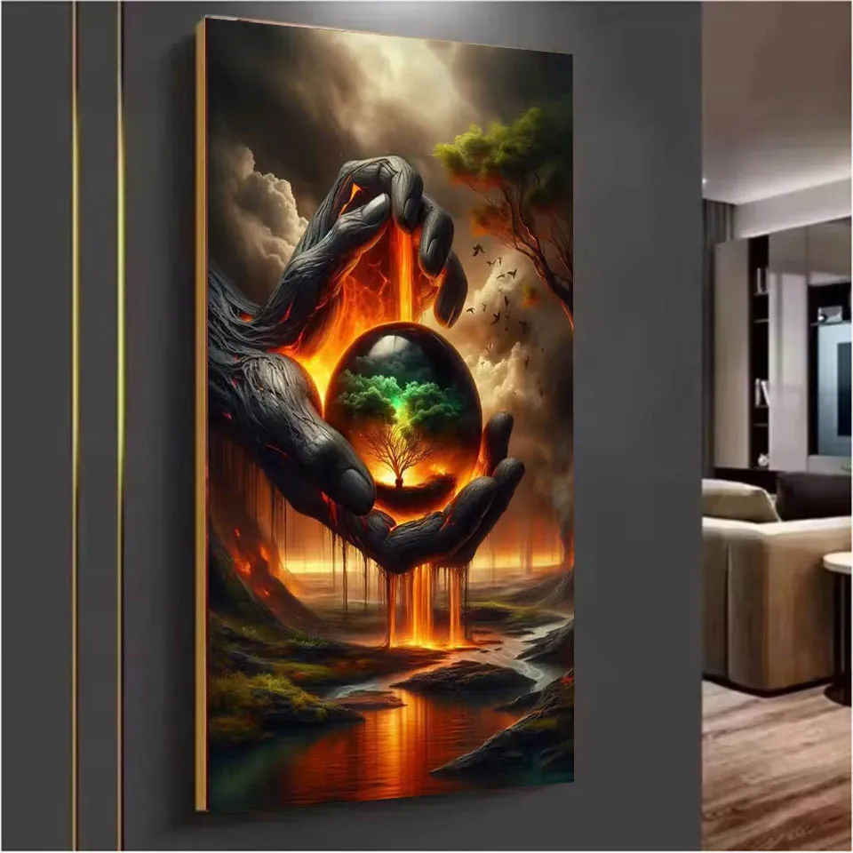 

DIY Diamond Painting Cross Embroidery Kit Large Size Dreamy Handheld Earth Natural Landscape,Embroidery Kit for Sale Home Decor