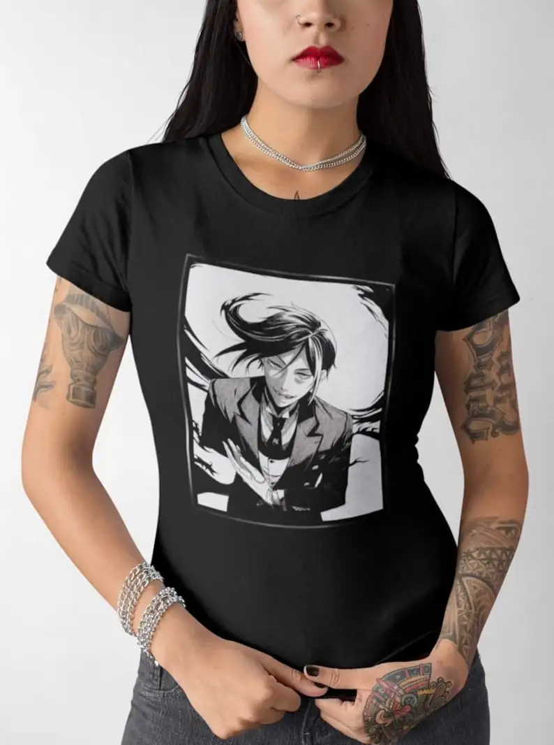 

Unisex, Black Butler Shirt, Sebastian T-Shirt, Kuroshitsuji