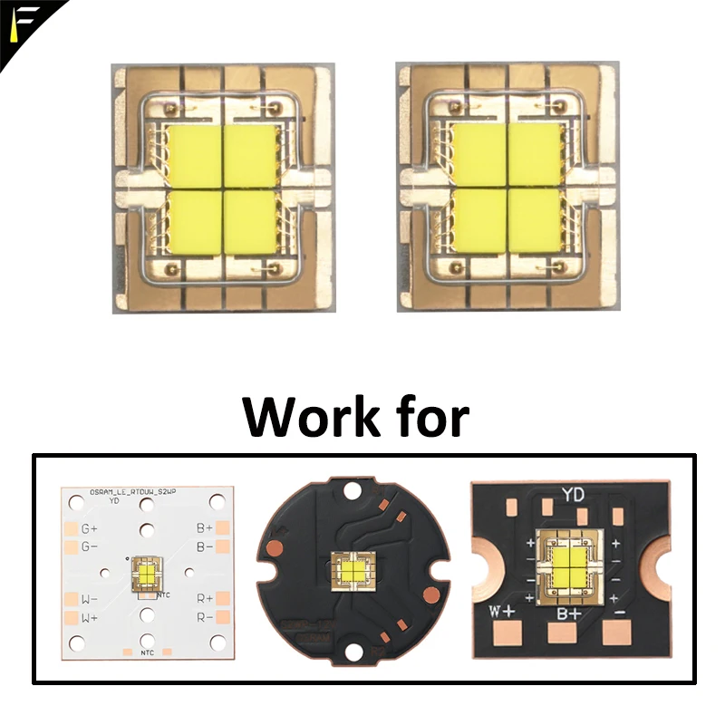 2 pieces Self-Welding Led Chips Core Source 60W SMD Replacement for Stage Light Projector Lights View Lighting