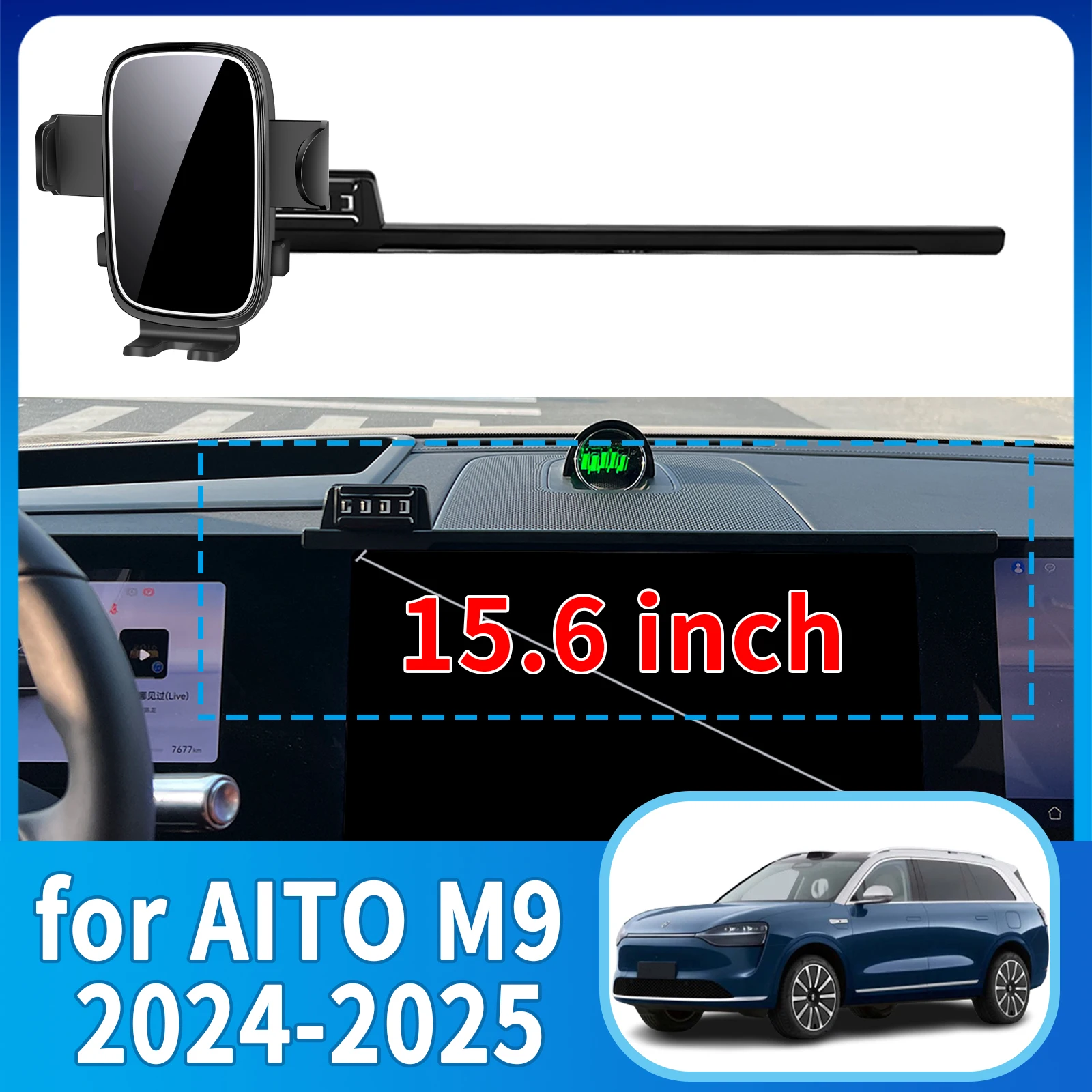 

fit for AITO M9 2024 2025​​ Phone Holder, Dashboard Screen Mount Bracket Easy Installation​​ Car accessoires
