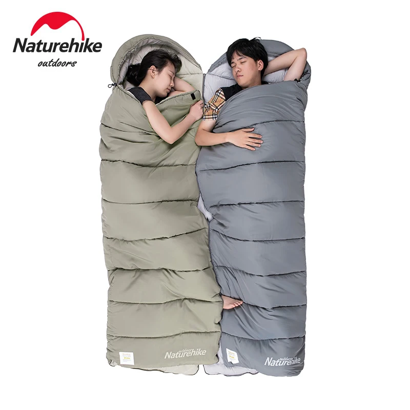 Naturehike Envelope Splicing Ultralight Sleeping Bag 4 Season Warm Portable Outdoor Ultralight Sleeping Bags For Camping Hiking