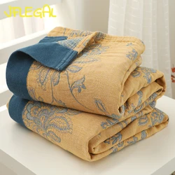 JFLEGAL Pure Cotton Sofa Cover Towel Blankets Boho King Queen Size Single Double Bed Bedspread for Summer Muslin Throw Blanket