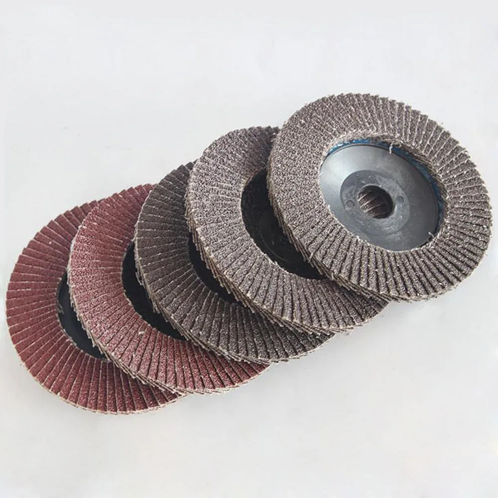 Louver Flap Discs Sanding Polishing Sheet Metal Grinding Wheel Blade Woodworking Impeller 100mm 4 Inch Sandpaper Angle Grinder