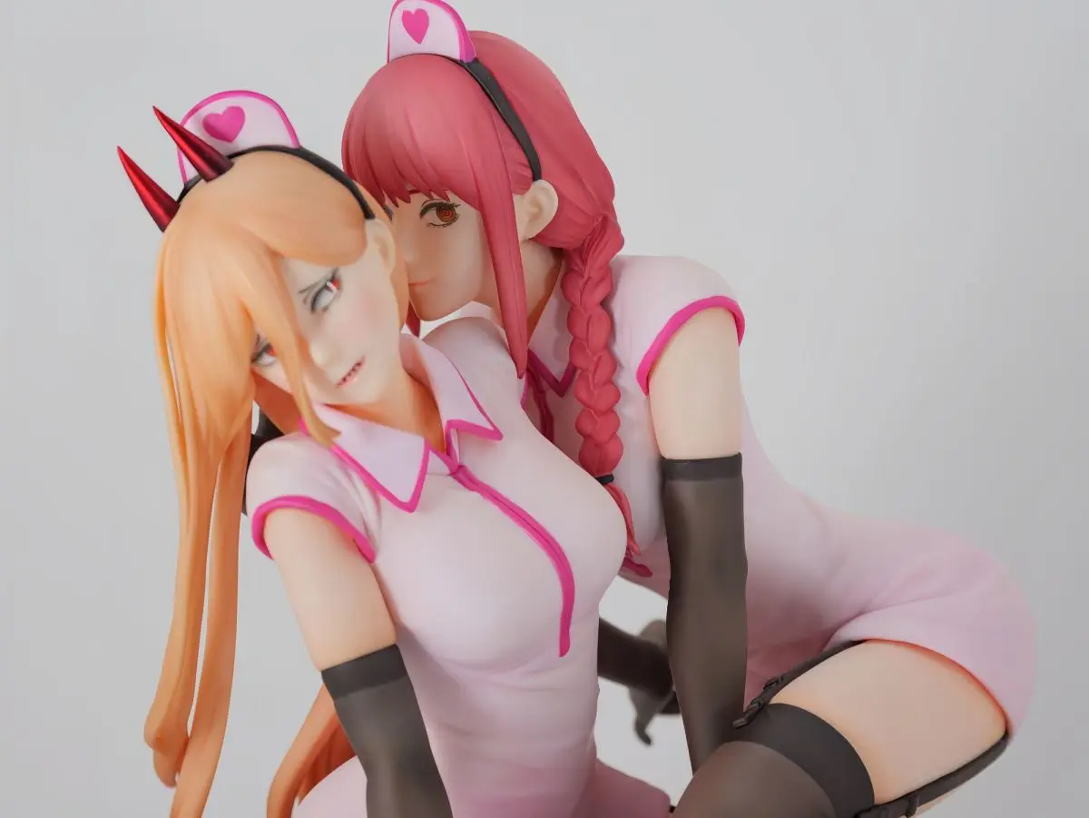 Nuevo Motosierra de 14cm, figuras de Anime Power ‌   Figuras Makima, colección de estatuas de PVC, modelo de decoración de escritorio, regalos de cumpleaños para niños, juguetes