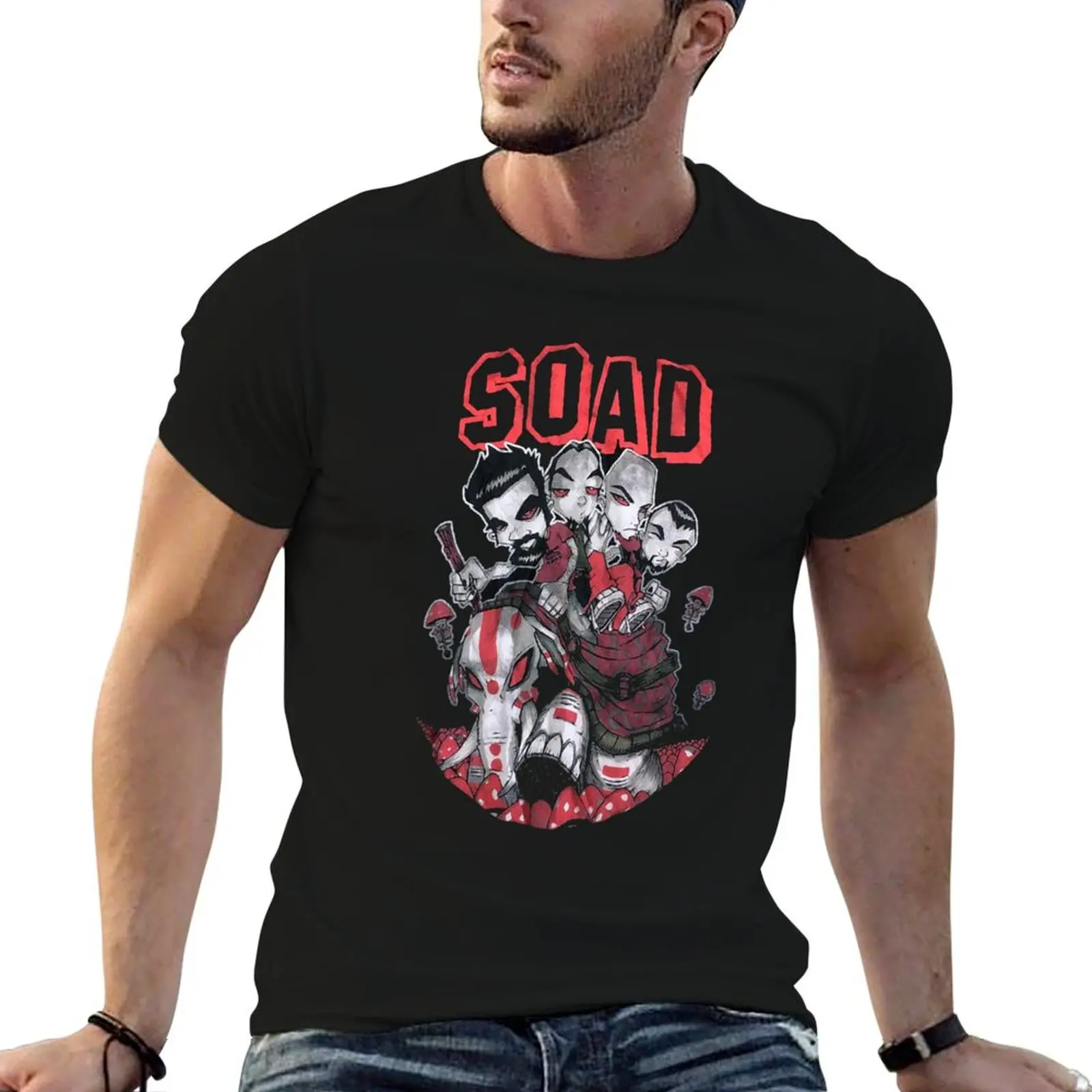 the red monster T-Shirt Standard Fit Solid Tee Shirt