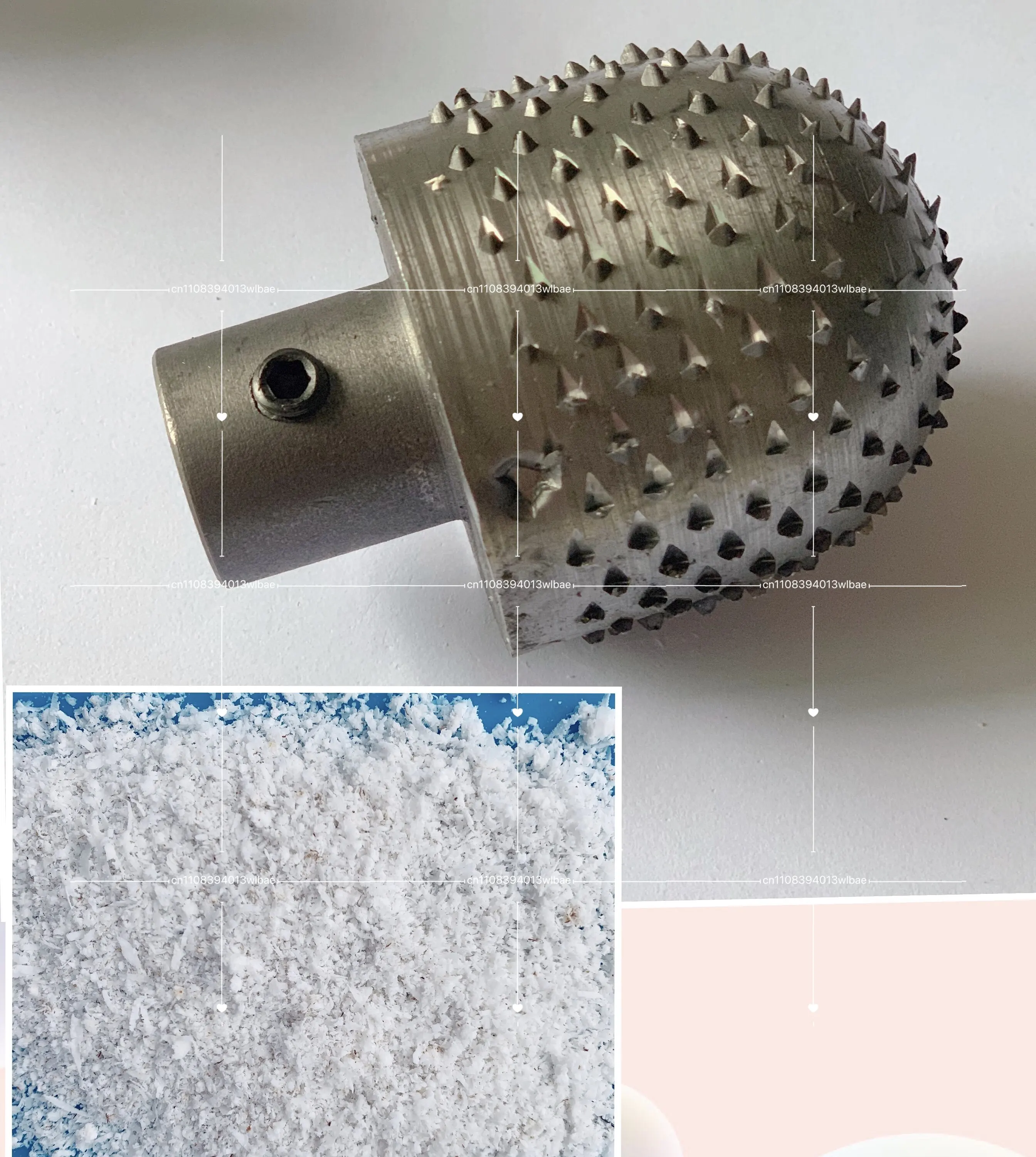 Coconut Meat Grater Machine Head