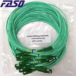 100/50 pièces 3.5 mètres fibre Jarretiere Optique G657A2 Aqua Fiber Optique jarretière SC 1.6 MM Simplex FTTH cordon de raccordement Fiber Patch