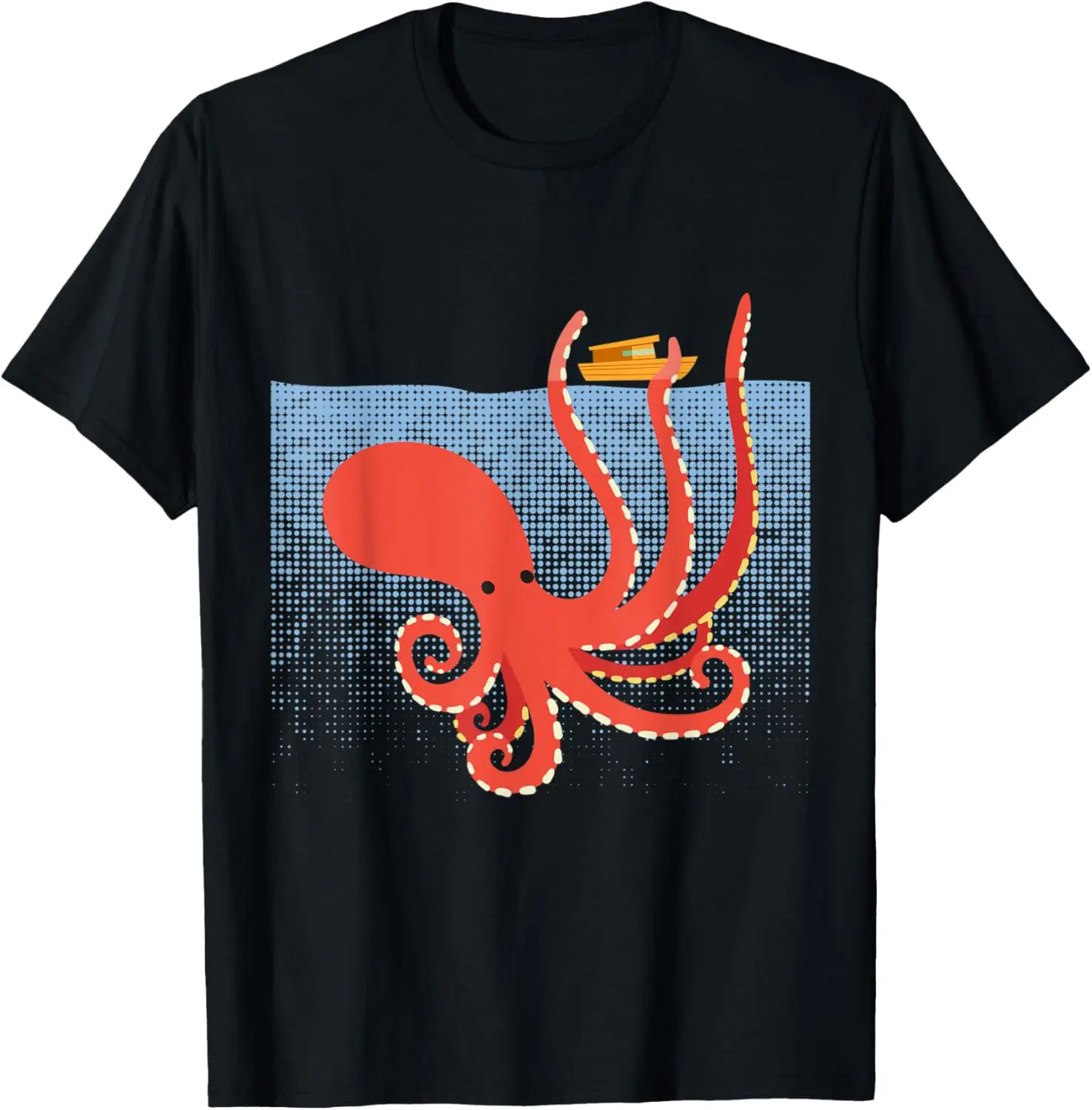 

Fun Octopus Sea Monster Kraken Boat Attack for Kids T-Shirt