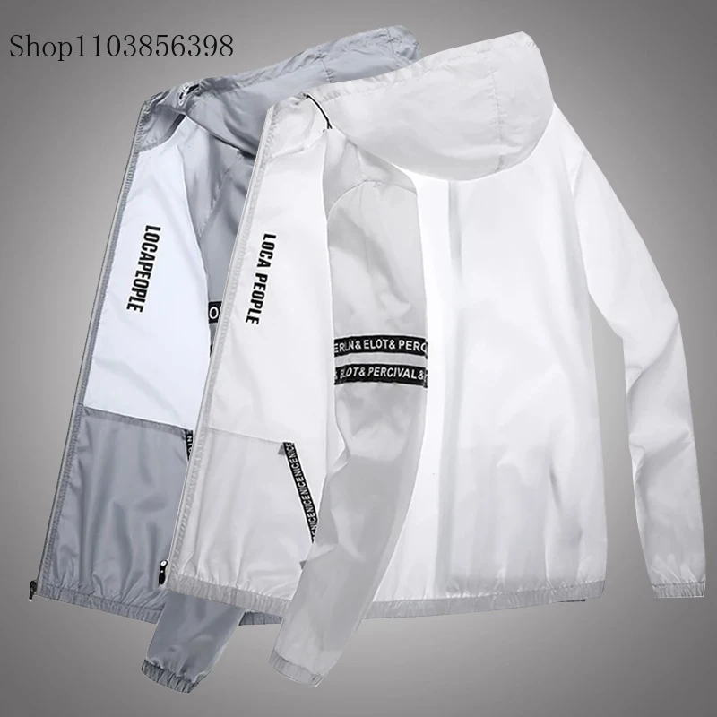Ultrathin Waterproof Sunscreen Clothes Summer Quick-Dry Bicycle Jacket Men Running Camping Breathable Coat Thin Jacket M-4XL