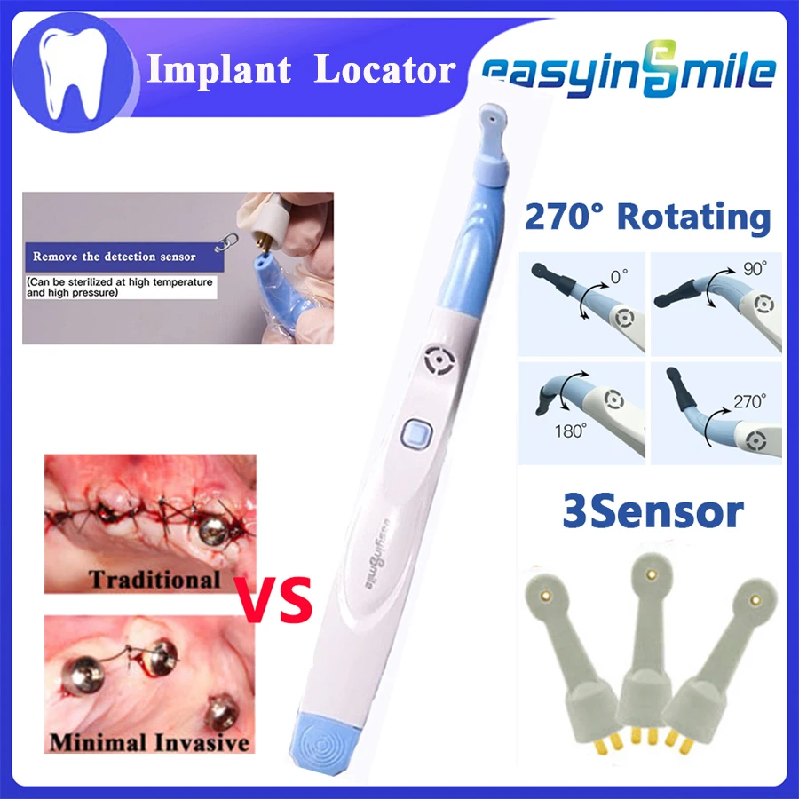 

Dental Surgical Implant Abutment Locator Detector Finder 270°Spotting Sensor Kit