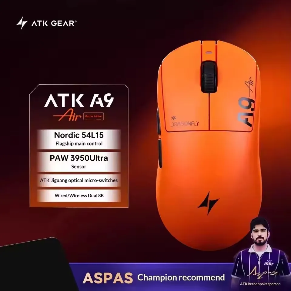 ATK A9 Air Ultimate Wireless Gaming Mouse Tri-Model Dual 8KHz