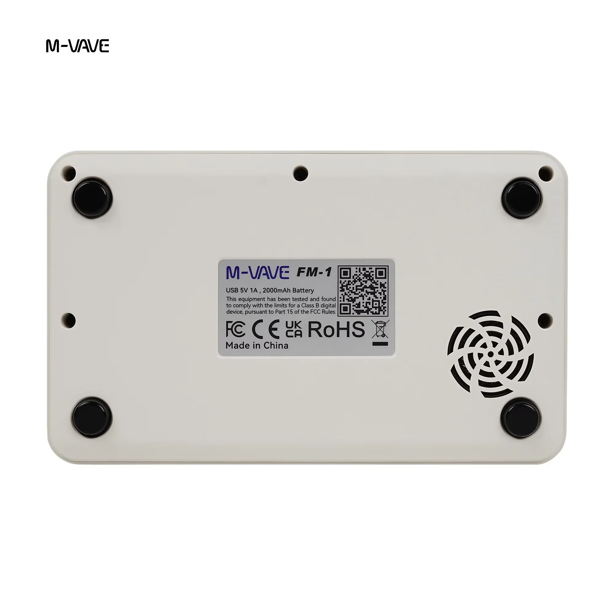 M-VAVE FM-1 Effect Pedal Portable Fm1 Bluetooth Synthesizer 12h Battery 6-Operator Speaker Midi 32-Algorithm 128 Preset Built-In