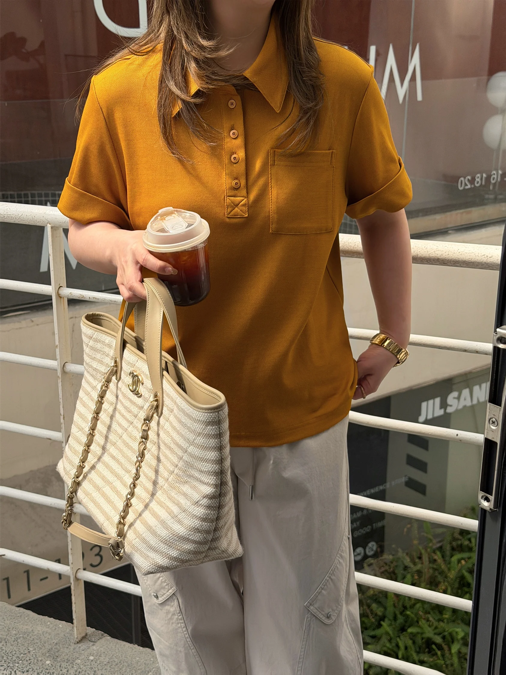 

Spring Summer Miu Style plus Size T-Shirt Textured Slimming Women's Casual Wear Cotton Polyester Blend Short Sleeve