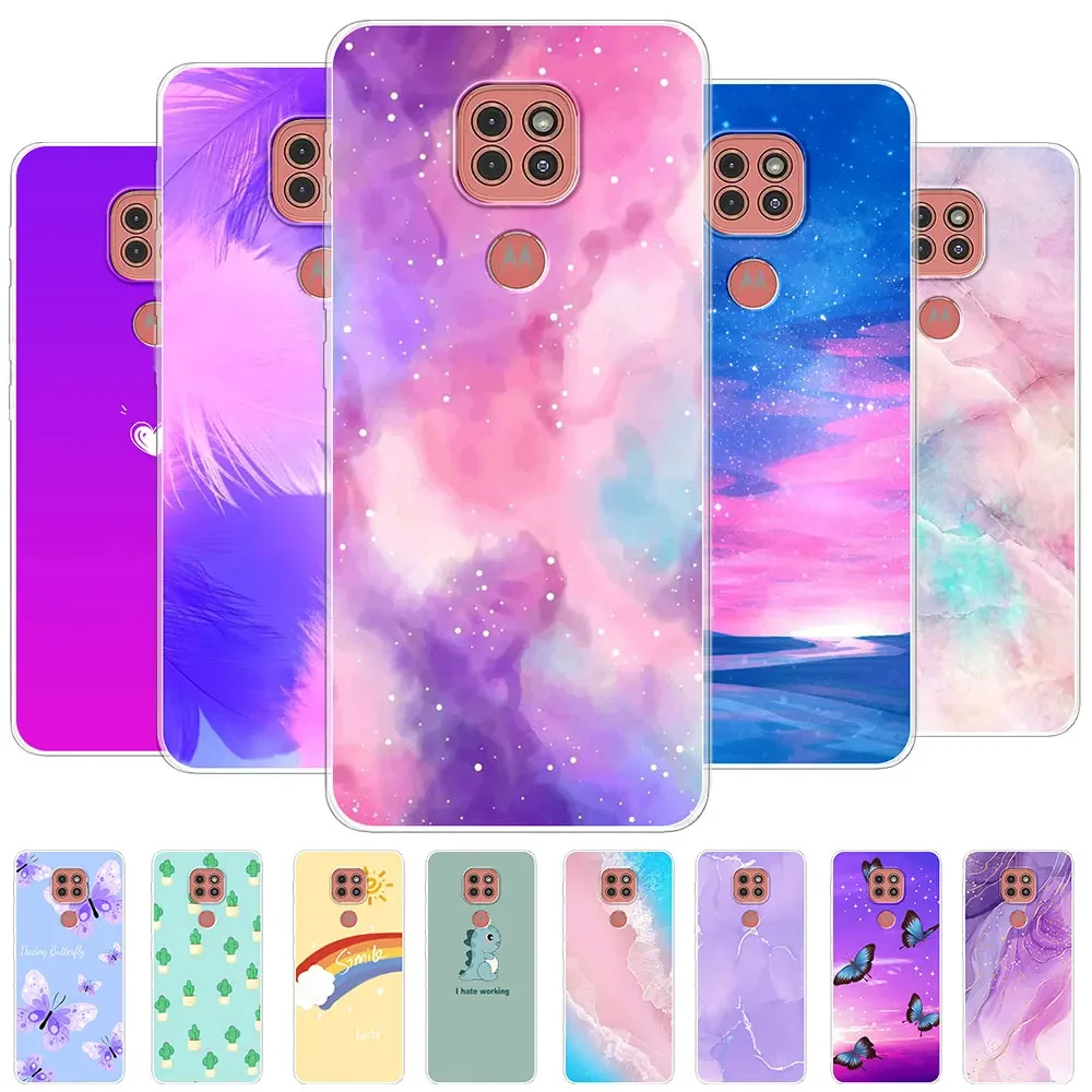 Funda protectora a prueba de golpes para Moto G9 Play, Funda de teléfono suave de silicona transparente para Moto G9 Plus, Funda para Motorola Moto G9