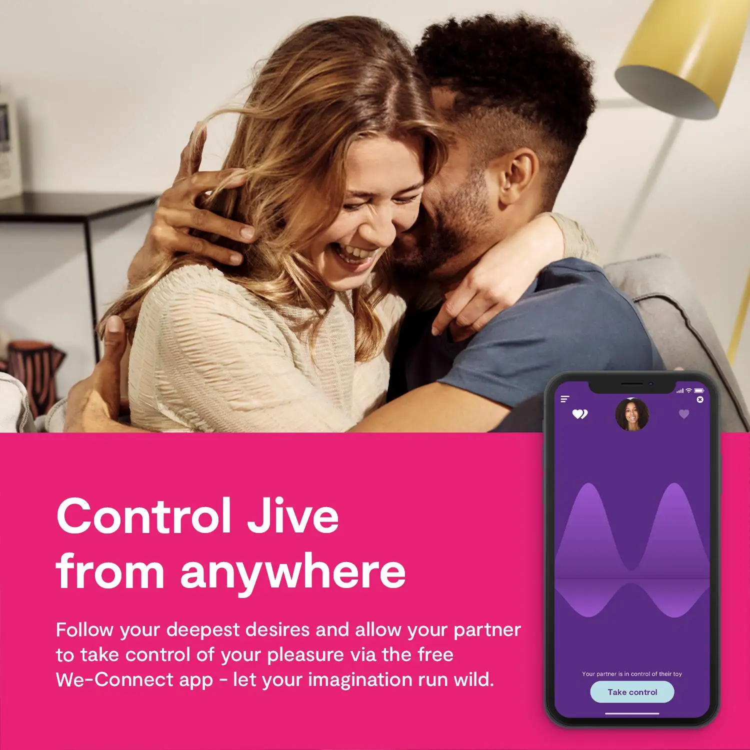 Wij-Vibe Jive Draagbare G-Spot En Clitorale Stimulator Slimme Speelgoedvibrator, Elektrisch Roze