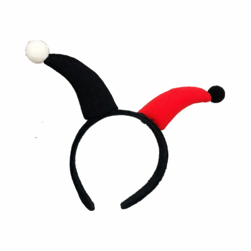 Zabawny Clown Nakrycie głowy Cosplay Demon Joker Nakrycie głowy Halloween Karnawał Przebranie Kostium imprezowy Opaska na głowę Rekwizyty