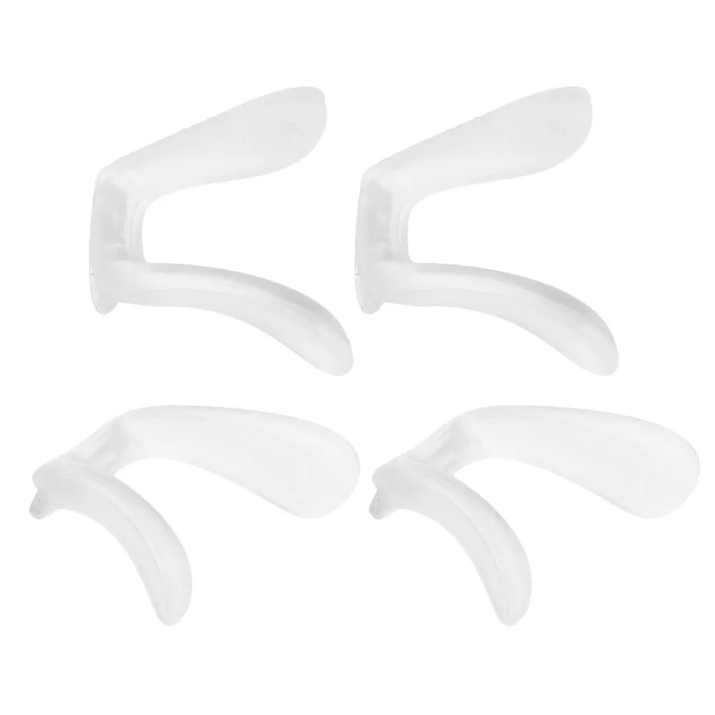 4Pcs Adjustable U-Shaped Silicone Nose Pads for Eyeglasses Anti-Slip Nose Bridge Pad Comfort Fit Replacement for Sunglasses