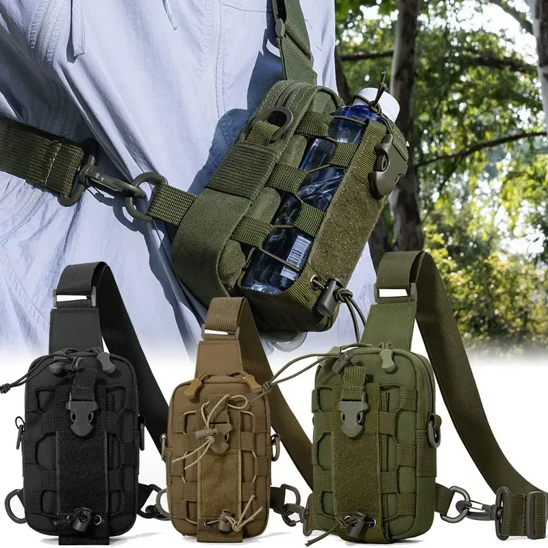Water Bottle Bag Professional Camping Chest Bag Outdoor Cross-Body Multi-Functional Water Cup Cover Cycling Bag Multi Backpack
