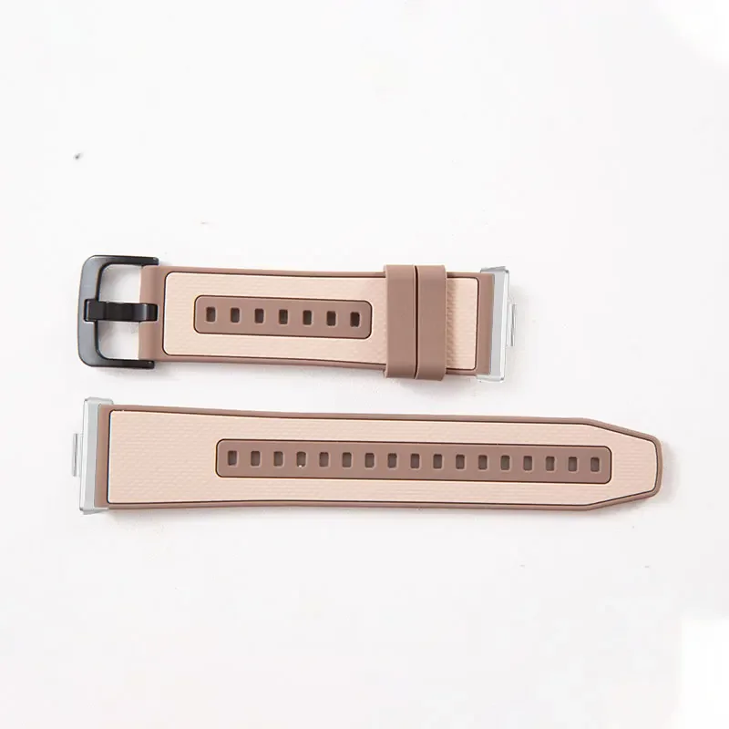 Silicone Strap For Huawei Watch Fit 3 4 5 Band Sports Bracelet Two Color Watchband For Huawei Watch Fit 4Pro Pro Accessories