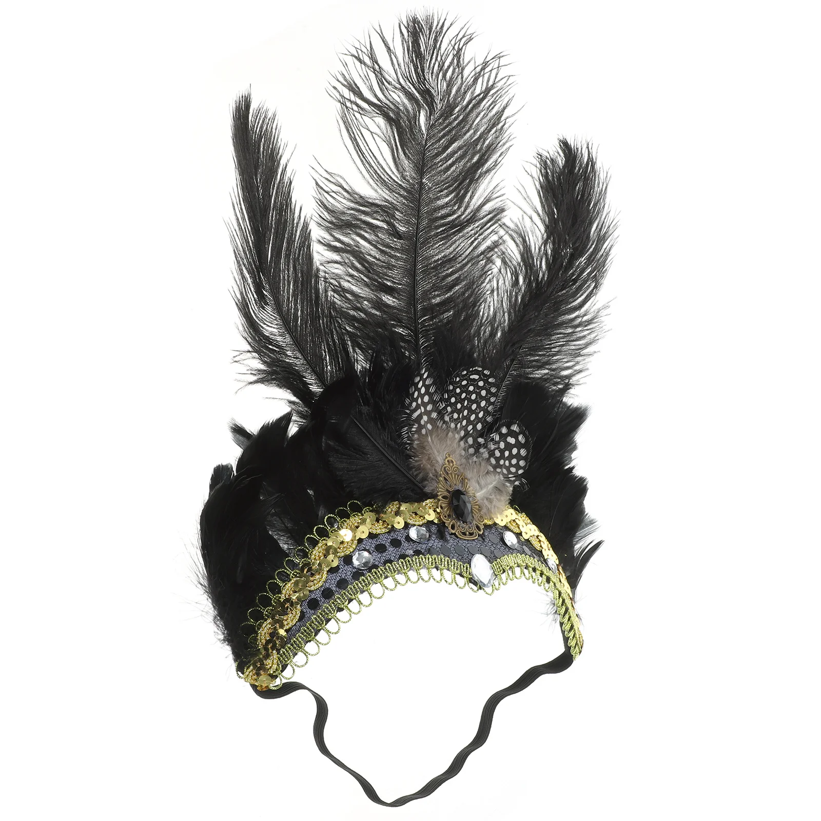 ريش الفاسناتور خوذة الزخرفية كرنفال عقال للحفلات الزفاف تأثيري أداء المرأة الإكسسوارات