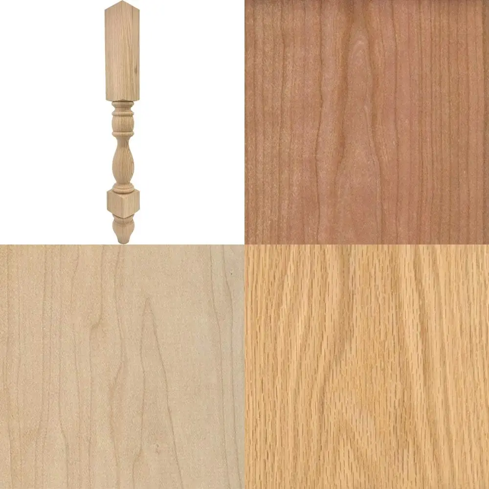 

Unfinished Oak Kitchen Table Leg, 29 Tall and 3 Wide, Wooden Dining Table Leg for Home Decor