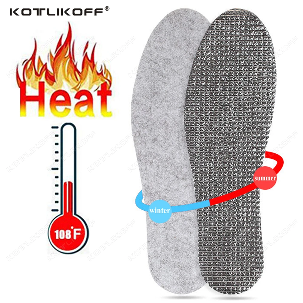 Woolen Felt Insole for Winter Warmth Men's and Women's Cold and Odor Resistant Comfortable Cotton Insole can be Trimmed