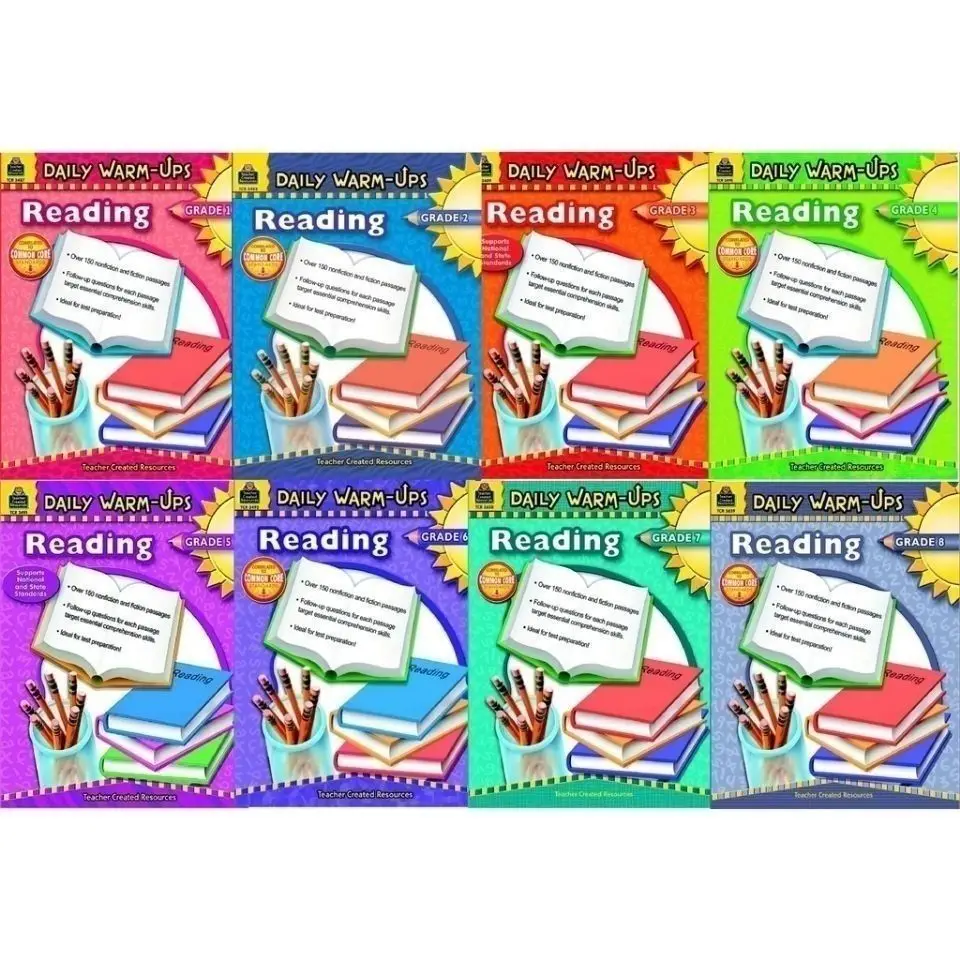 

Elementary School English Reading Comprehension Books Daily Warm-ups Reading Grade 1-8 Books for Kids in English