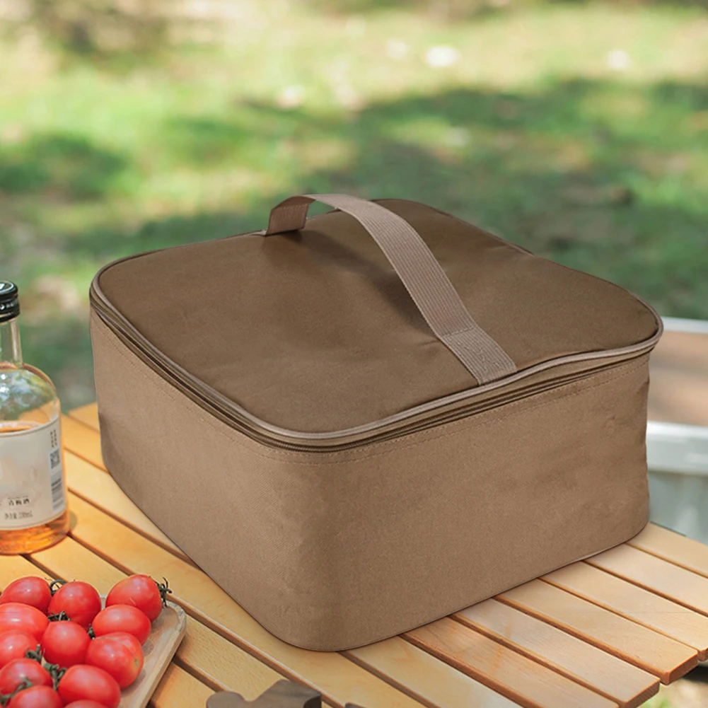 Camping Gas Tank Storage Bag Oxford Cloth Gas Stove Canister Pot Carry Bags Versatile Wear for Cassette Furnace