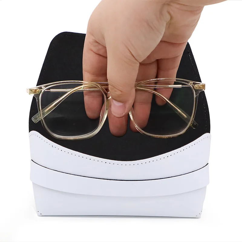 

Пустой футляр для очков, сублимационный ящик для хранения очков из искусственной кожи, сделай сам, печать, передача