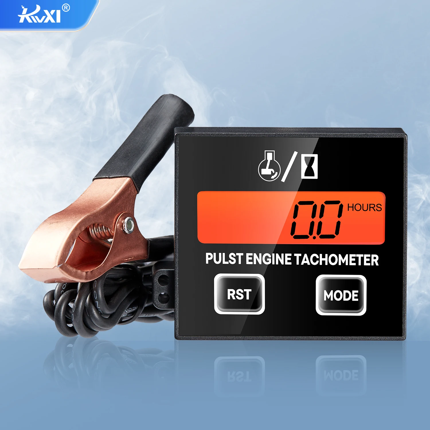 Tachometer Hour Meter Backlight Display RPM Digital Display Battery Replaceable Handheld induction Chainsaw Lawnmover ZSB-03BL