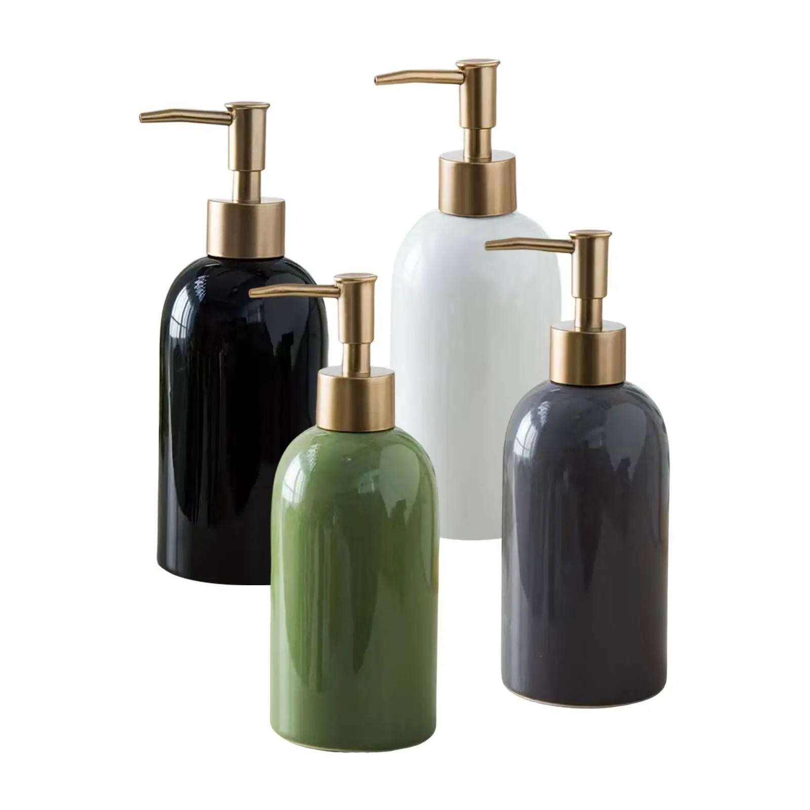 

Керамический ручной насос для жидкости, бутылка для ванной комнаты, 14,2 унций, сменный дозатор мыла для душа, дозатор мыла для дезинфицирующего средства для рук, шампунь, мыло