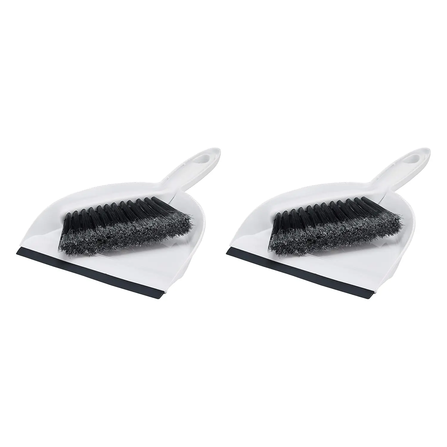 

2-Pack Mini Dustpan and Brush Set, Gray, Compact Cleaning Tools for Home and Office