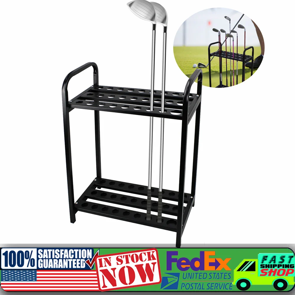 27 Holes Steel Golf Club Holder Display Stand Organizer Golf Club Storage Rack