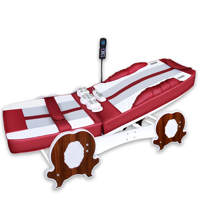 

3D lifting jade electric spa massage bed with LCD manual control