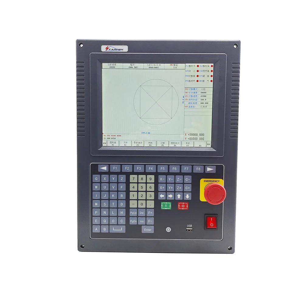 Free shipping THC SF-2300S CNC 2-axis controller Flame plasma cutting machine motion control system CNC controller 10.4'' screen