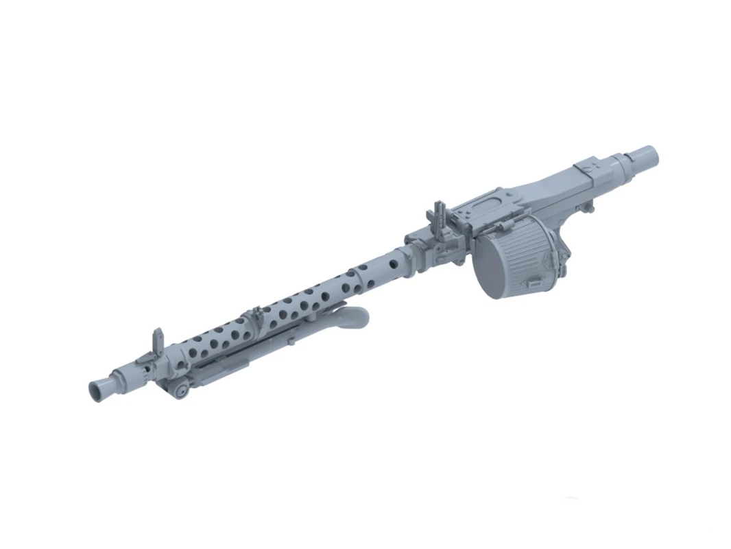P35-214 1/35 MG34 Vehicle Mounted Unsupported Machine Gun Ultra Precision Modified Parts 3D Printing DIY Mkaing