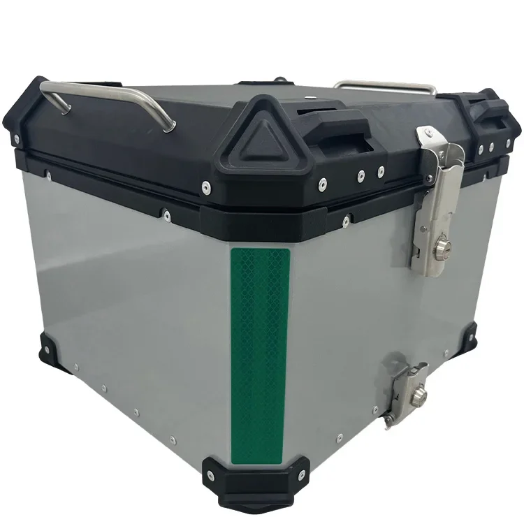 OEM Custom 55L Aluminum Top Box Large Capacity Universal Motorcycle Tail Box Accessory Sticker Motocross/Motorbike