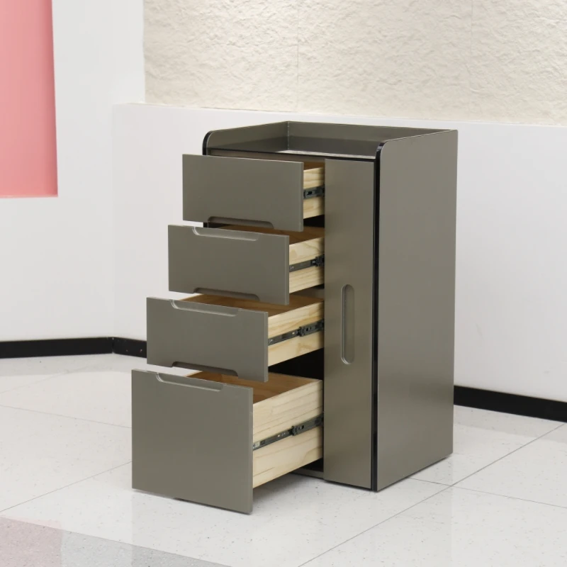 Wooden Beauty Salon Equipment Storage Cabinet for Barber Shop Station Hair Salon Wall Cabinets