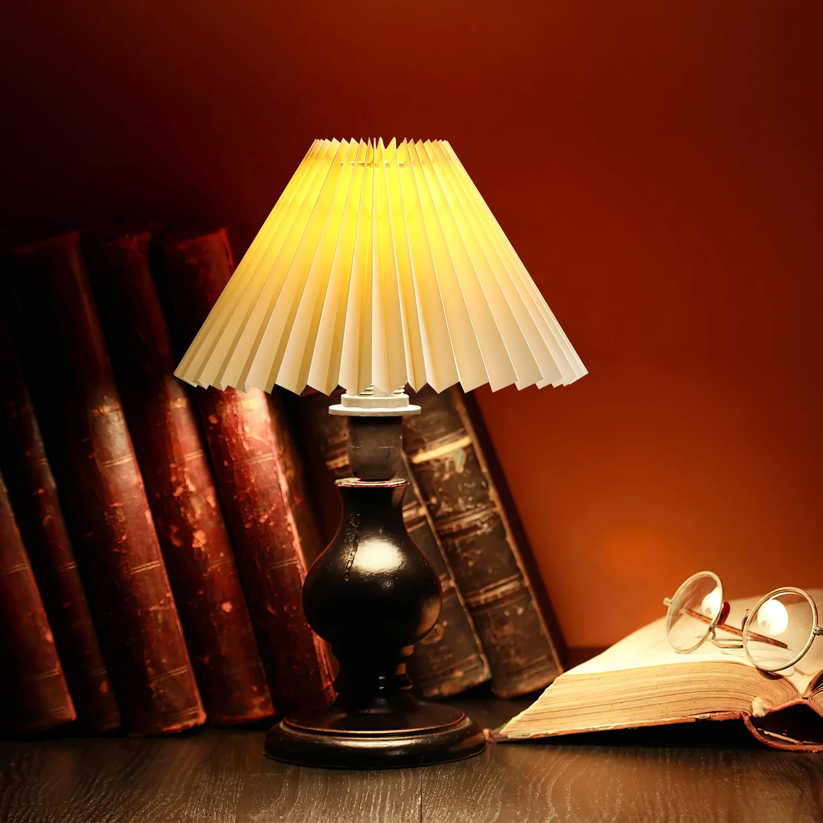 

Pleated Cloth Lamp Shade Creative Lampshade Replacement Protective Cover for Table Bedside Floor Lamp Light Cover Shades Decor